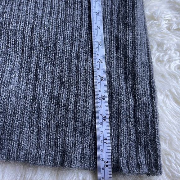 Moda International Italian Sz XS Mohair Blend Cable Knit Long Buttoned Cardigan - Picture 11 of 17